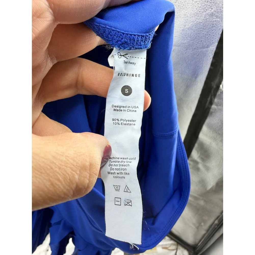 Goldhinge Pleated Skort Women Small Blue Athletic Tennis Golf Skirt
